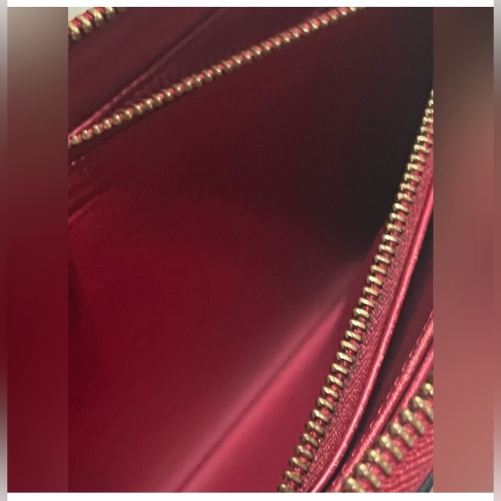 Louis Vuitton Limited Edition Monogram Vernis Rose-Indien Red/Purple Wallet - Picture 9 of 11